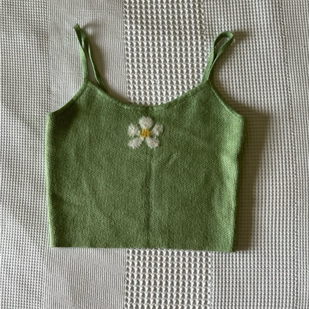 NWOT - PacSun - ‘LA Hearts Green Heartbreaker Cami Top’ - Large